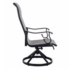 Westin 9pc Aluminum & Padded Sling Swivel Dining Set