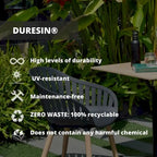 Amazonia Hawaii 9 piece FSC Certified Wood Outdoor Patio Dining Set - 9pc