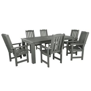 Lehigh 7-piece Outdoor Dining Set - 42 x 84 Table, Dining Height