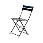 Folding Metal Bistro Chair, Set of 2