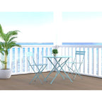 Folding Metal Bistro Chair, Set of 2