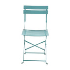 Folding Metal Bistro Chair, Set of 2
