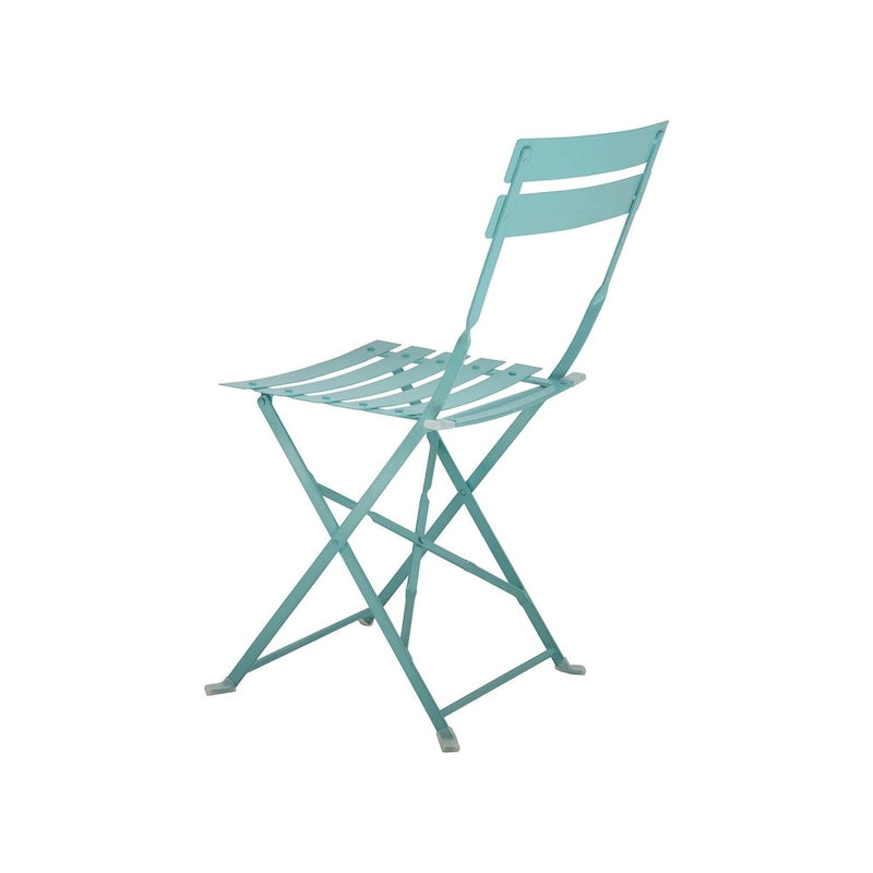 Folding Metal Bistro Chair, Set of 2