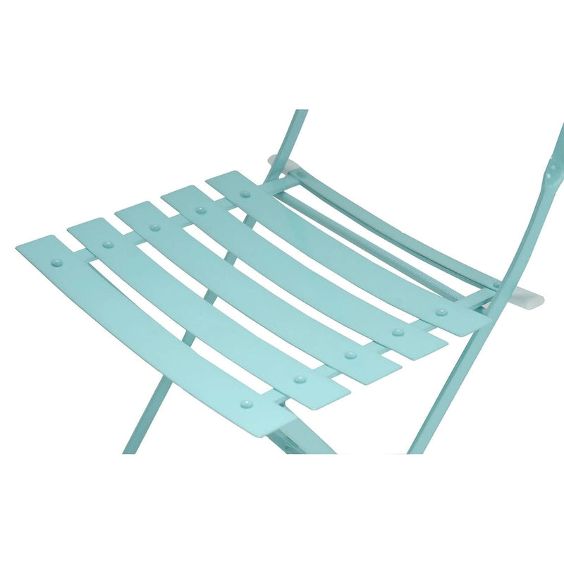 Folding Metal Bistro Chair, Set of 2