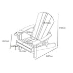 Seaton Folding Poly Adirondack Chair with Pull-out Ottoman