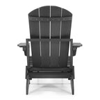Seaton Folding Poly Adirondack Chair with Pull-out Ottoman