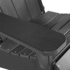 Seaton Folding Poly Adirondack Chair with Pull-out Ottoman