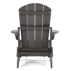 Seaton Folding Poly Adirondack Chair with Pull-out Ottoman