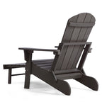 Seaton Folding Poly Adirondack Chair with Pull-out Ottoman