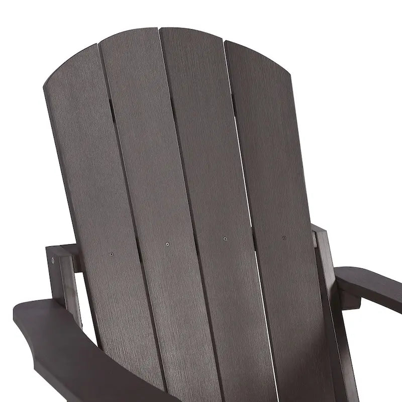 Seaton Folding Poly Adirondack Chair with Pull-out Ottoman