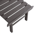 Seaton Folding Poly Adirondack Chair with Pull-out Ottoman