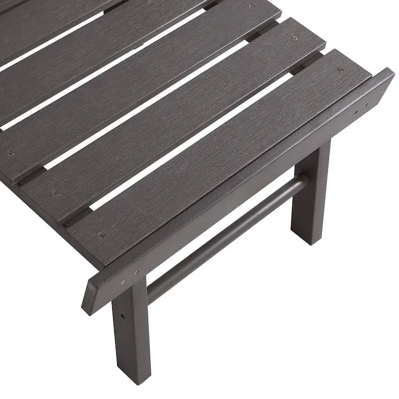 Seaton Folding Poly Adirondack Chair with Pull-out Ottoman