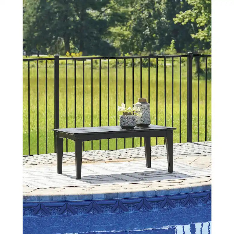 Signature Design by Ashley Hyland wave Outdoor Coffee Table - 44.13 W x 24 D x 18.13 H