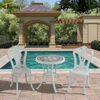 3-Piece Cast Aluminum Outdoor Patio Bistro Set