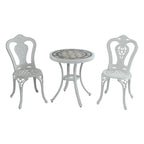 3-Piece Cast Aluminum Outdoor Patio Bistro Set