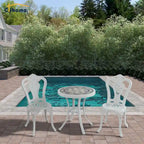 3-Piece Cast Aluminum Outdoor Patio Bistro Set