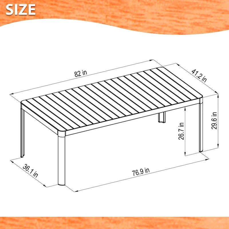 Amazonia Champs 9pc Outdoor FSC Certified Wood Outdoor Patio Dining Set
