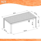 Amazonia Champs 9pc Outdoor FSC Certified Wood Outdoor Patio Dining Set