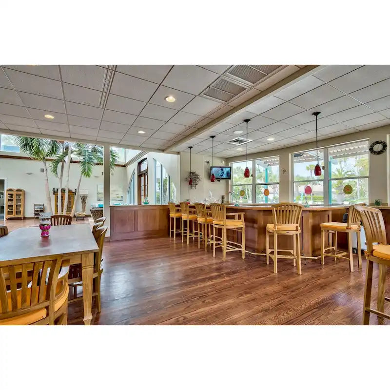 Chic Teak Orleans Teak Wood Indoor/ Outdoor Bar Stool Chair With Arms