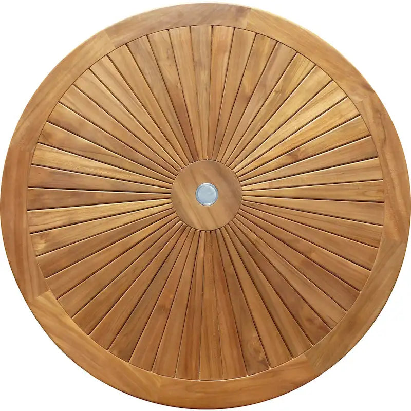 Chic Teak Sun Teak Wood Indoor/ Outdoor Dining Table, 47 Inch (table only)