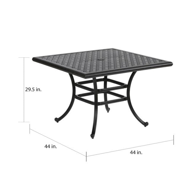 South Ponto 5-piece Aluminum Square Dining Set with Swivel Chairs by Havenside Home