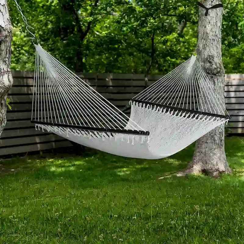Weekender Deluxe 2-Person Hammock w/ Spreader Bars & Hanging Hardware - 55inch wide