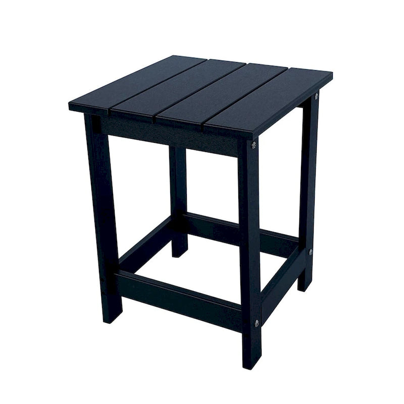 Mason Poly Resin Eco-Friendly All-Weather Square Patio Side Table