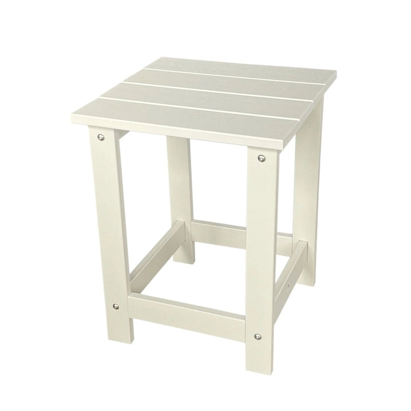 Mason Poly Resin Eco-Friendly All-Weather Square Patio Side Table