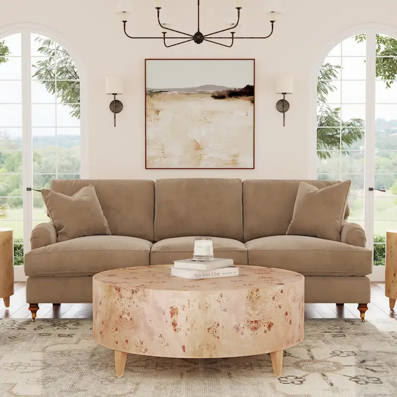 Billie Round Burl Coffee Table