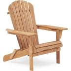 Outdoor Wooden Folding Adirondack Chair Set of 2