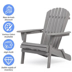 Outdoor Wooden Folding Adirondack Chair Set of 2