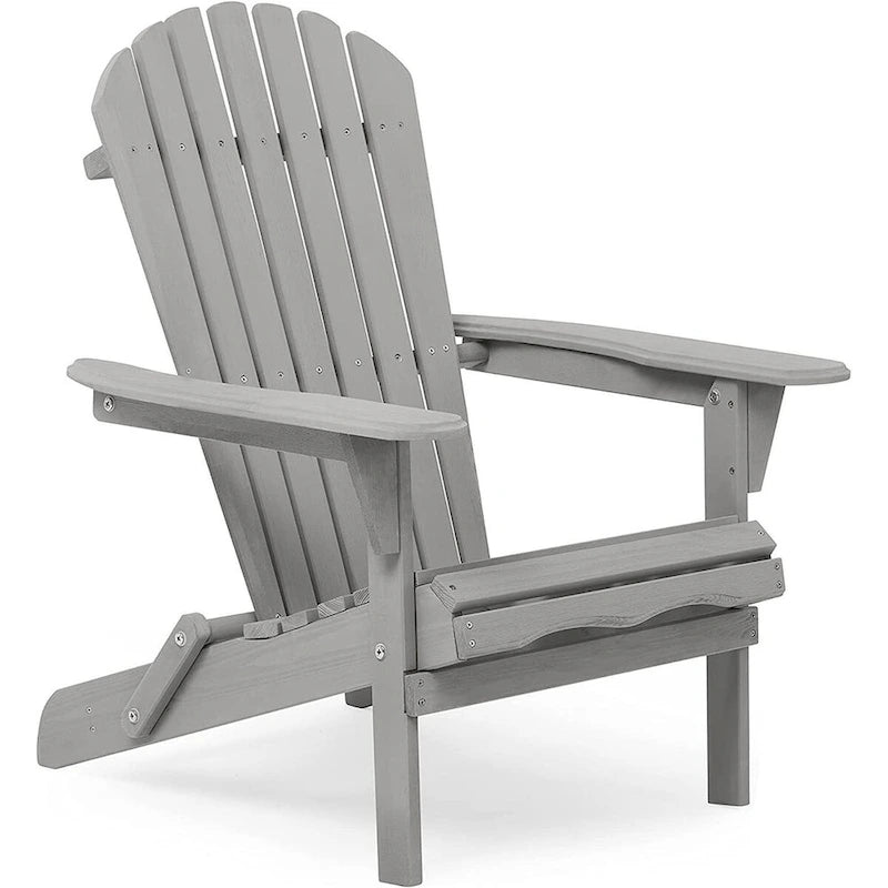 Outdoor Wooden Folding Adirondack Chair Set of 2