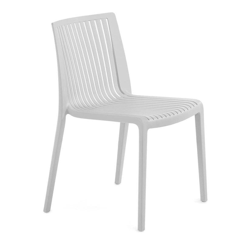 WRGHOME Modern Stacking Patio Dining Side Chair Indoor/Outdoor (Set of 2) - 32.28 H X 21.26 W X 22.04 D