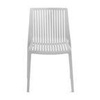 WRGHOME Modern Stacking Patio Dining Side Chair Indoor/Outdoor (Set of 2) - 32.28 H X 21.26 W X 22.04 D