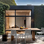 WRGHOME Modern Stacking Patio Dining Side Chair Indoor/Outdoor (Set of 2) - 32.28 H X 21.26 W X 22.04 D