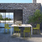 WRGHOME Modern Stacking Patio Dining Side Chair Indoor/Outdoor (Set of 2) - 32.28 H X 21.26 W X 22.04 D