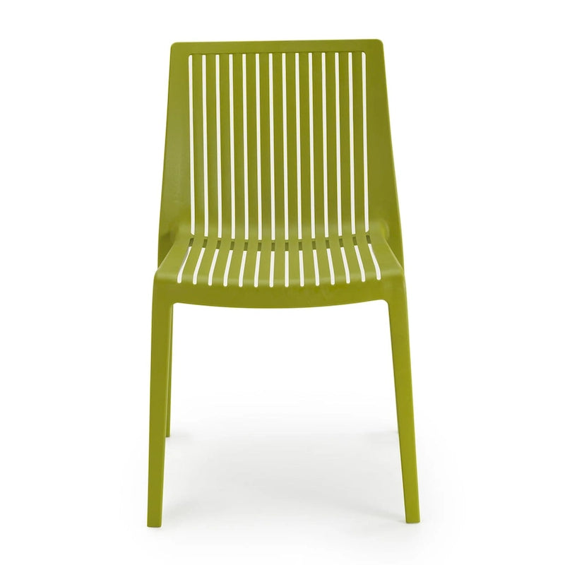 WRGHOME Modern Stacking Patio Dining Side Chair Indoor/Outdoor (Set of 2) - 32.28 H X 21.26 W X 22.04 D