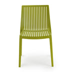 WRGHOME Modern Stacking Patio Dining Side Chair Indoor/Outdoor (Set of 2) - 32.28 H X 21.26 W X 22.04 D