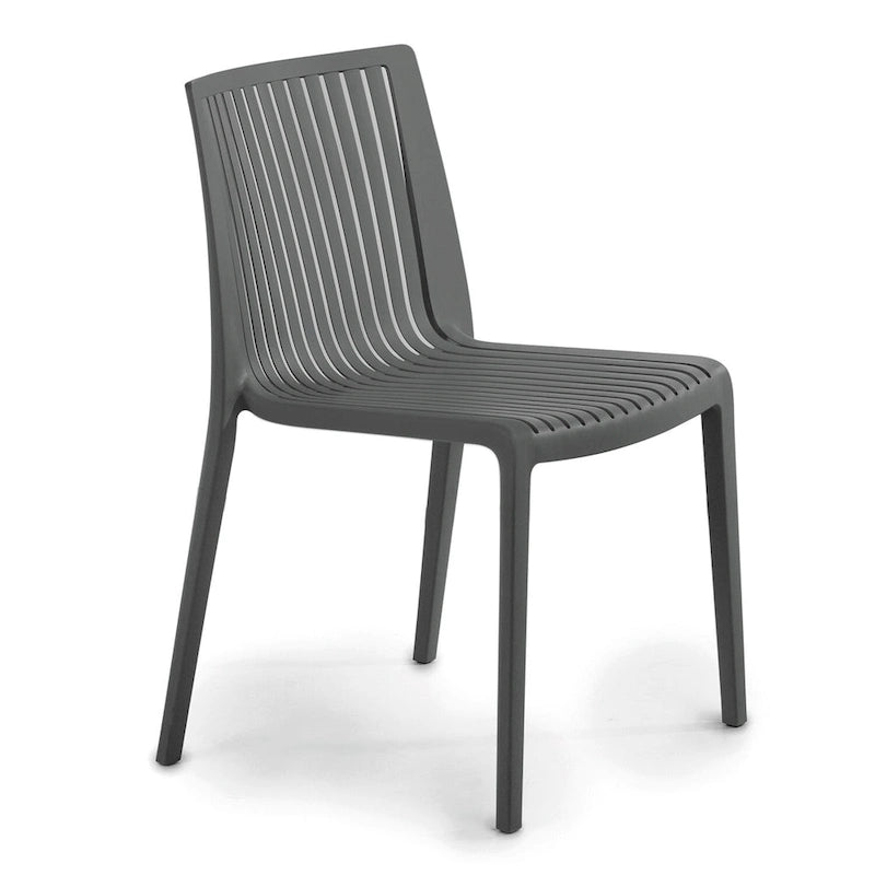 WRGHOME Modern Stacking Patio Dining Side Chair Indoor/Outdoor (Set of 2) - 32.28 H X 21.26 W X 22.04 D