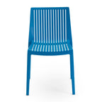 WRGHOME Modern Stacking Patio Dining Side Chair Indoor/Outdoor (Set of 2) - 32.28 H X 21.26 W X 22.04 D