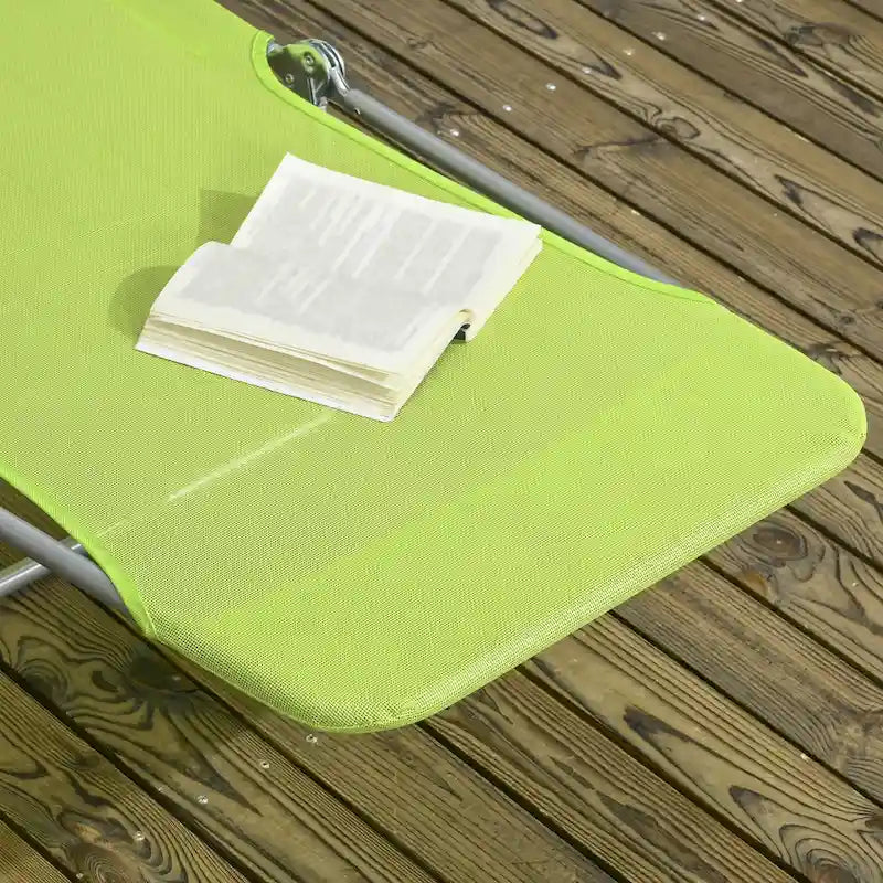 2 Piece Folding Chaise Lounge Chairs, Pool Sun Tanning Chairs, Outdoor Lounge Chairs