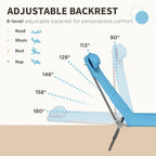 2 Piece Folding Chaise Lounge Chairs, Pool Sun Tanning Chairs, Outdoor Lounge Chairs