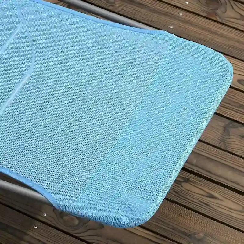 2 Piece Folding Chaise Lounge Chairs, Pool Sun Tanning Chairs, Outdoor Lounge Chairs