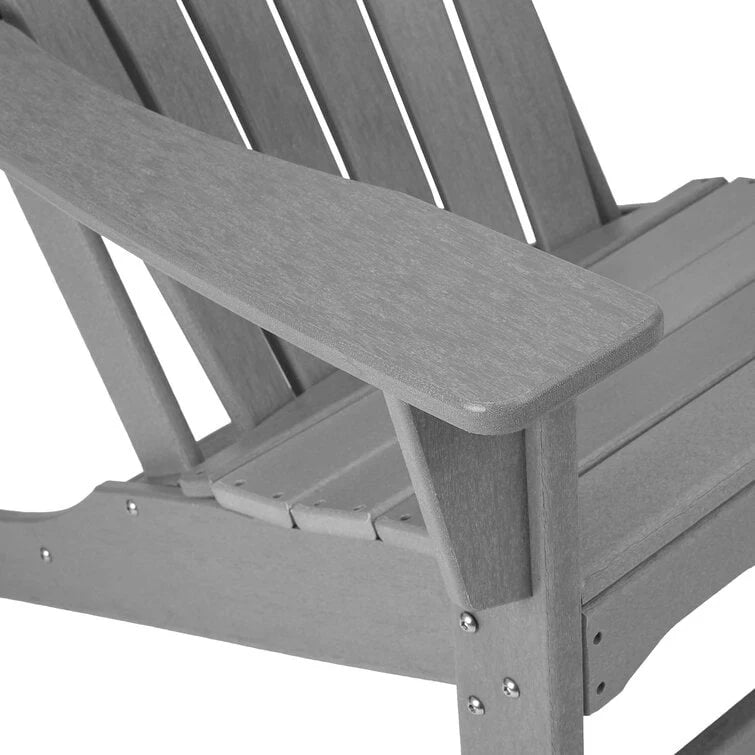 Plastic All Weather Outdoor Patio Foldable Adirondack Chair - Set of 4