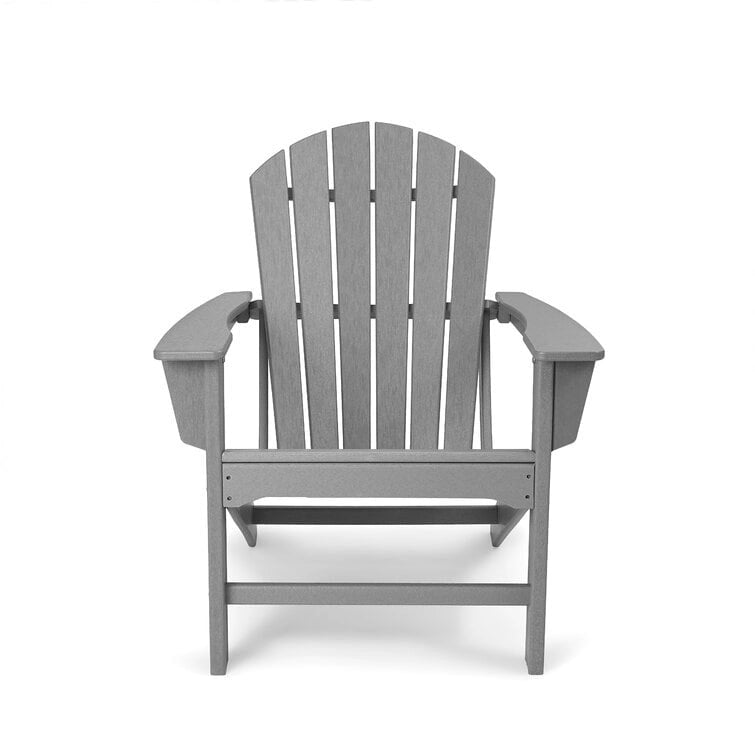 Plastic All Weather Outdoor Patio Foldable Adirondack Chair - Set of 4
