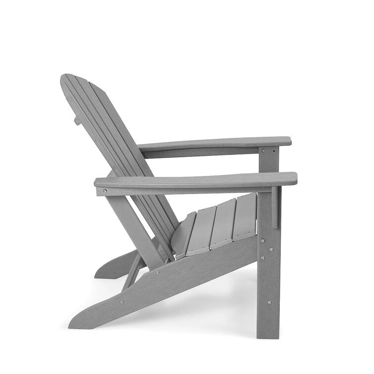Plastic All Weather Outdoor Patio Foldable Adirondack Chair - Set of 4