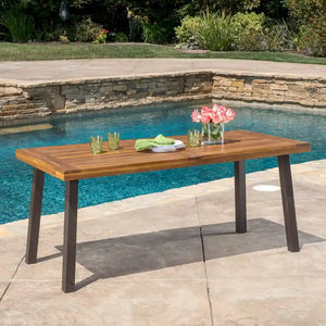 Outdoor Wooden Dining Table - 69.00 L x 32.25 W x 29.50 H