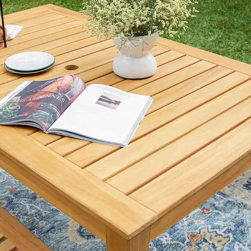 Cambridge Casual Paxton Teak Wood Outdoor Dining Table