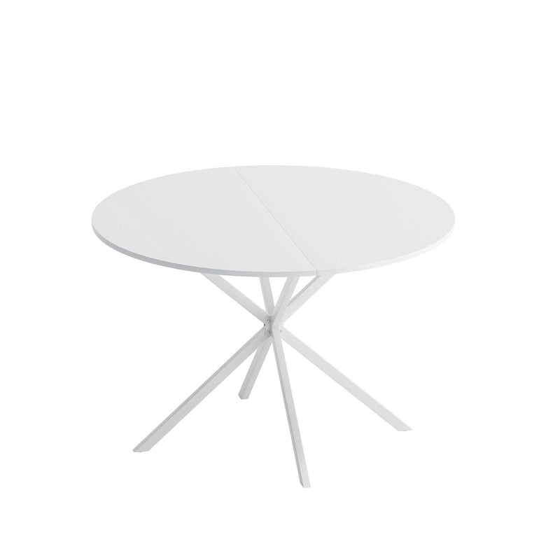 47.24 Modern Cross Leg Round Dining Table