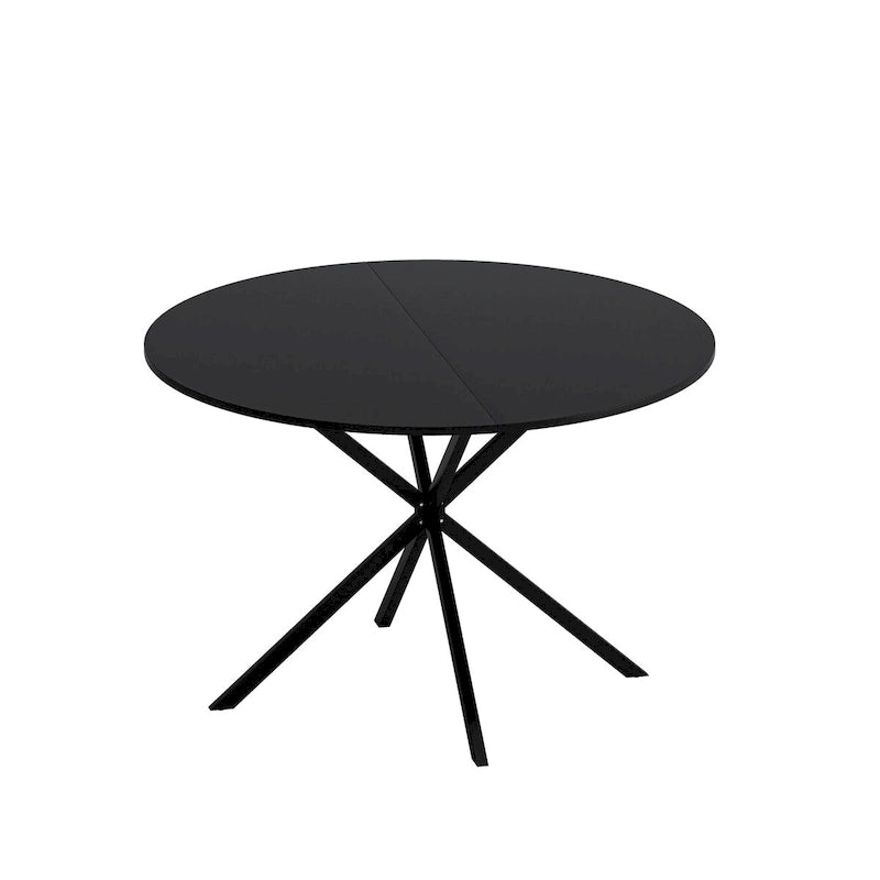 47.24 Modern Cross Leg Round Dining Table